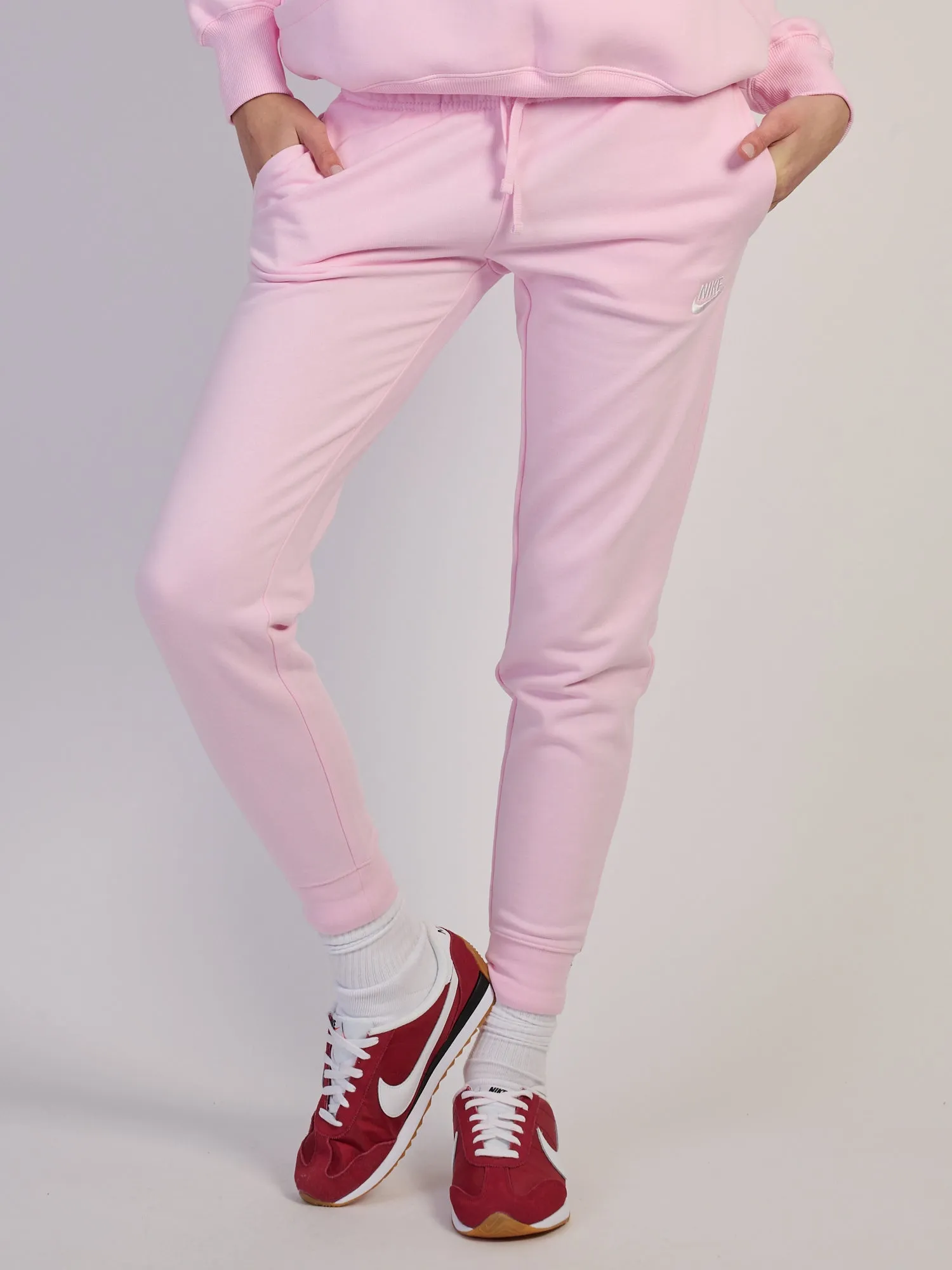 NIKE SPORTSWEAR CLUB FLEECE MID RISE PANT STD - PINK sold by Boathouse product image thumbnail 3