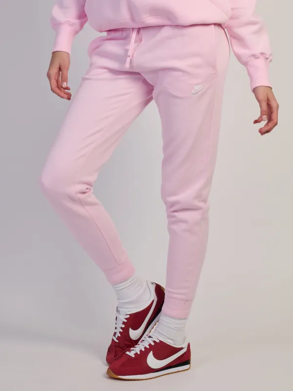 NIKE SPORTSWEAR CLUB FLEECE MID RISE PANT STD - PINK made by Nike
