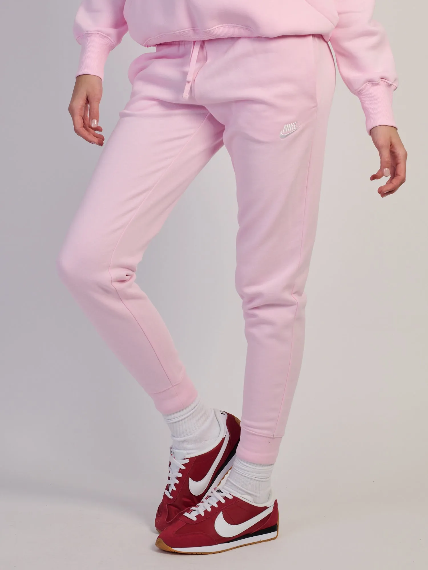 NIKE SPORTSWEAR CLUB FLEECE MID RISE PANT STD - PINK sold by Boathouse