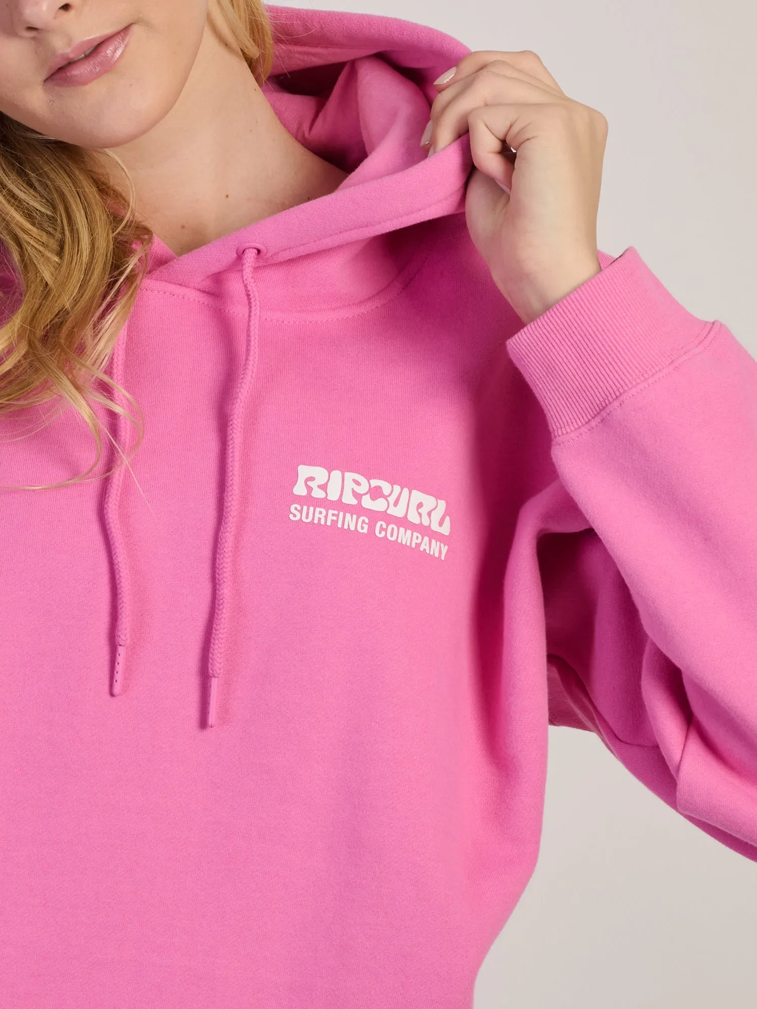 RIP CURL SURF PUFF HERITAGE HOODIE - PINK sold by Boathouse product image thumbnail 4