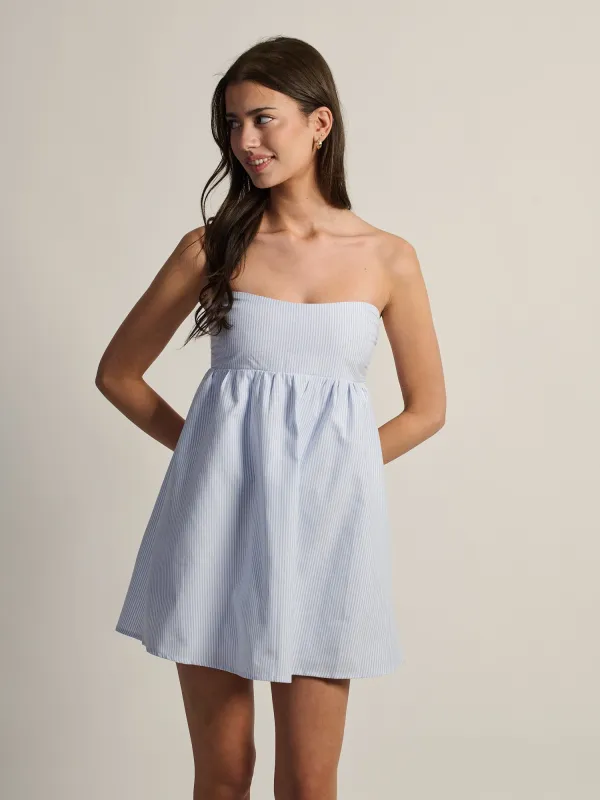 HARLOW JUNE DRESS - PINSTRIPE made by Harlow