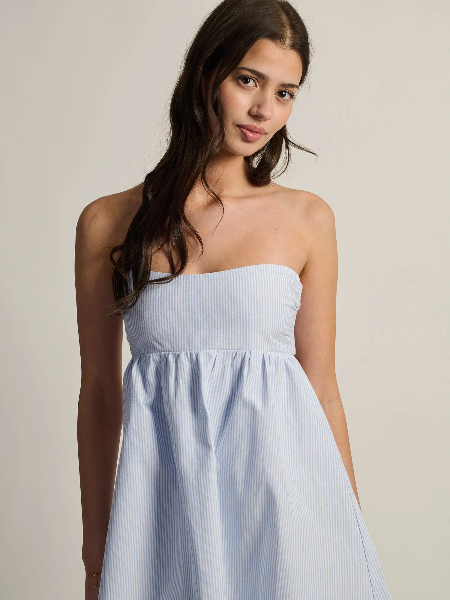 HARLOW JUNE DRESS - PINSTRIPE sold by Boathouse product image thumbnail 3