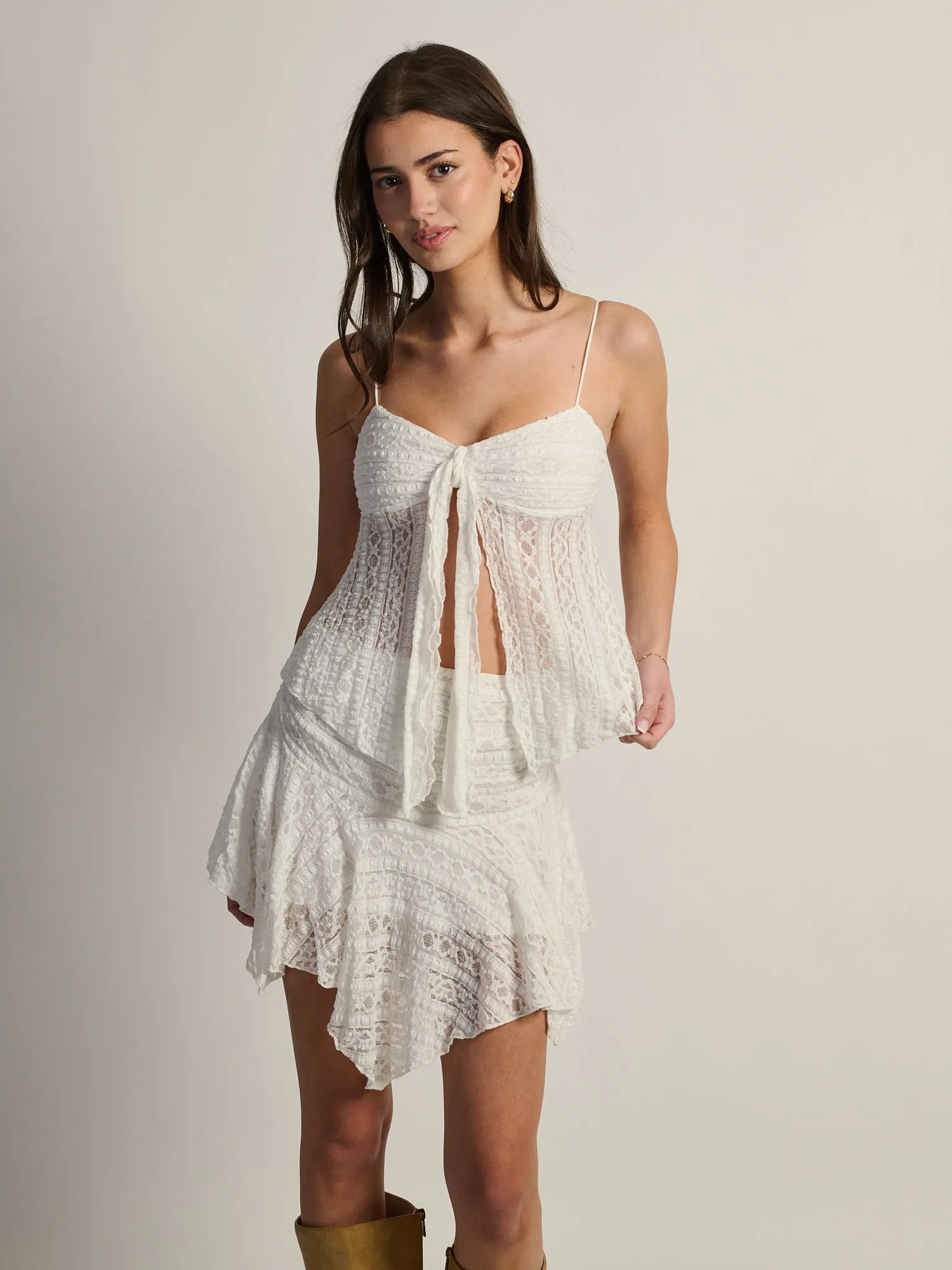 HARLOW MELODY TANK - WHITE sold by Boathouse product image thumbnail 4