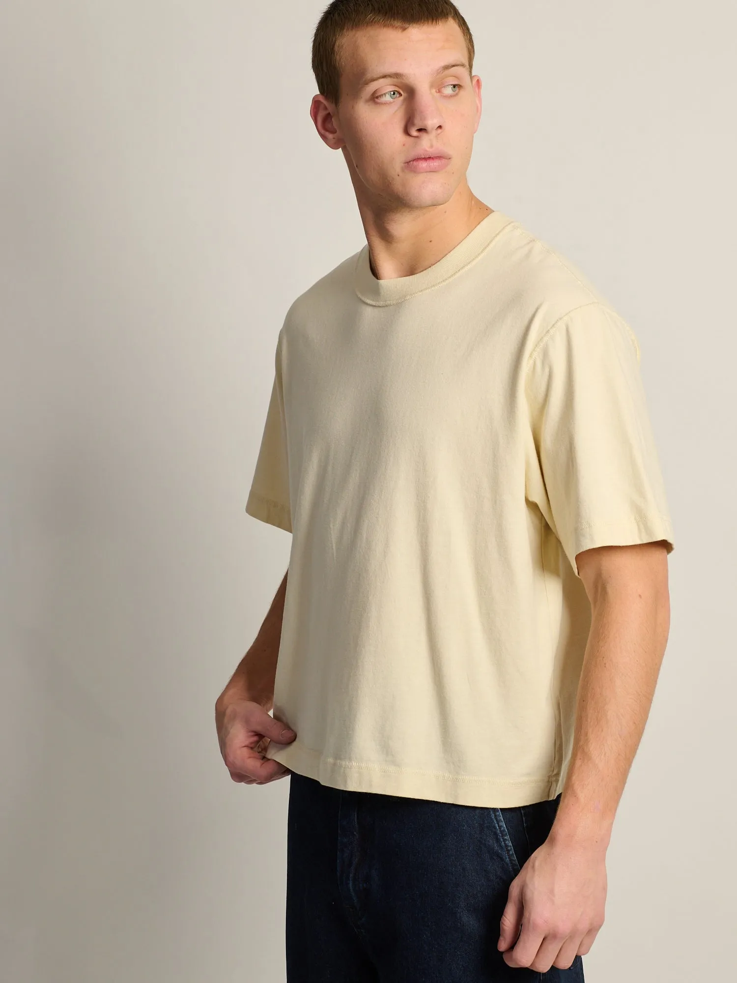 KOLBY SHORT CUT VINTAGE TEE - NATURAL sold by Boathouse product image thumbnail 3