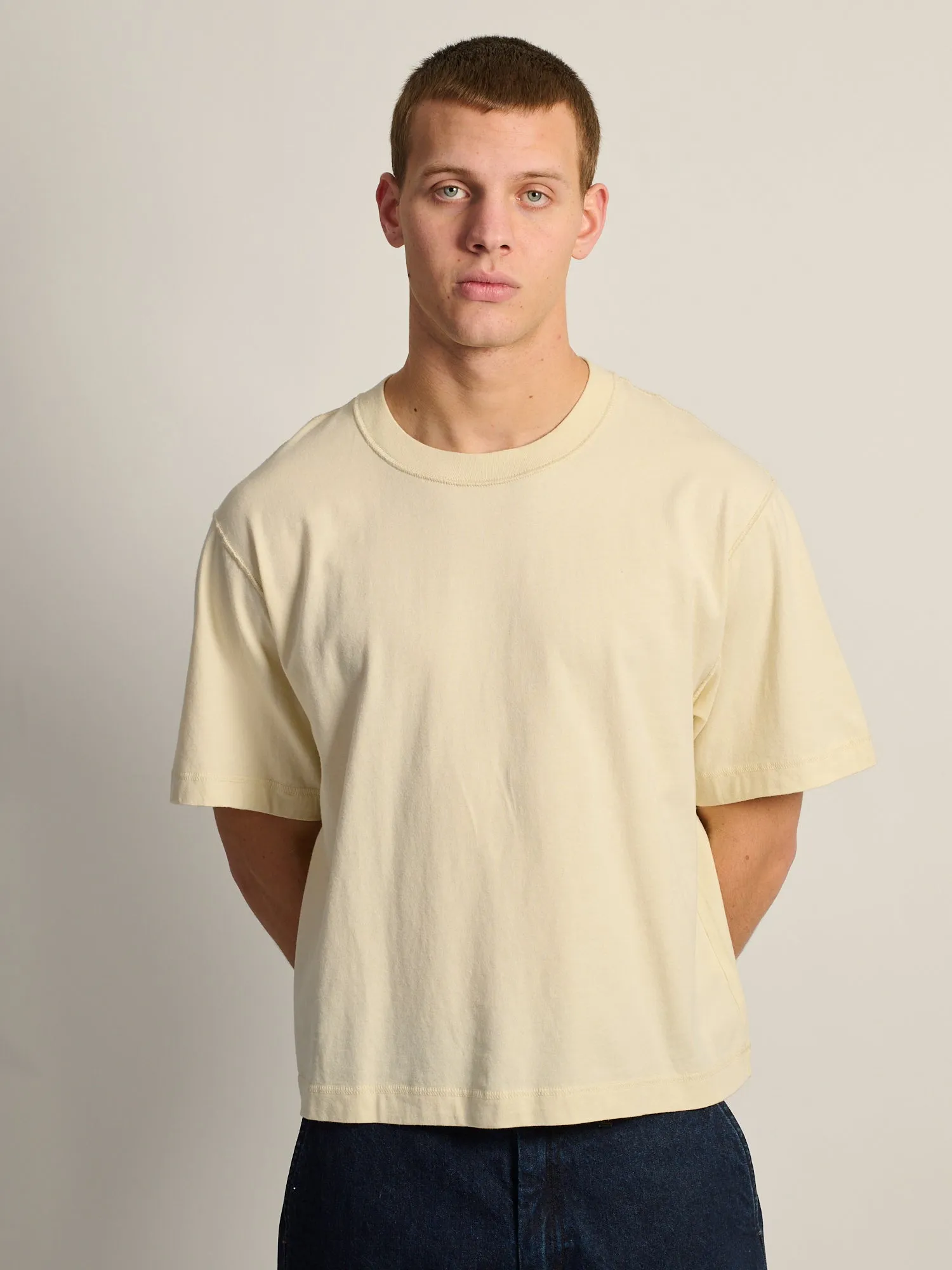 KOLBY SHORT CUT VINTAGE TEE - NATURAL sold by Boathouse