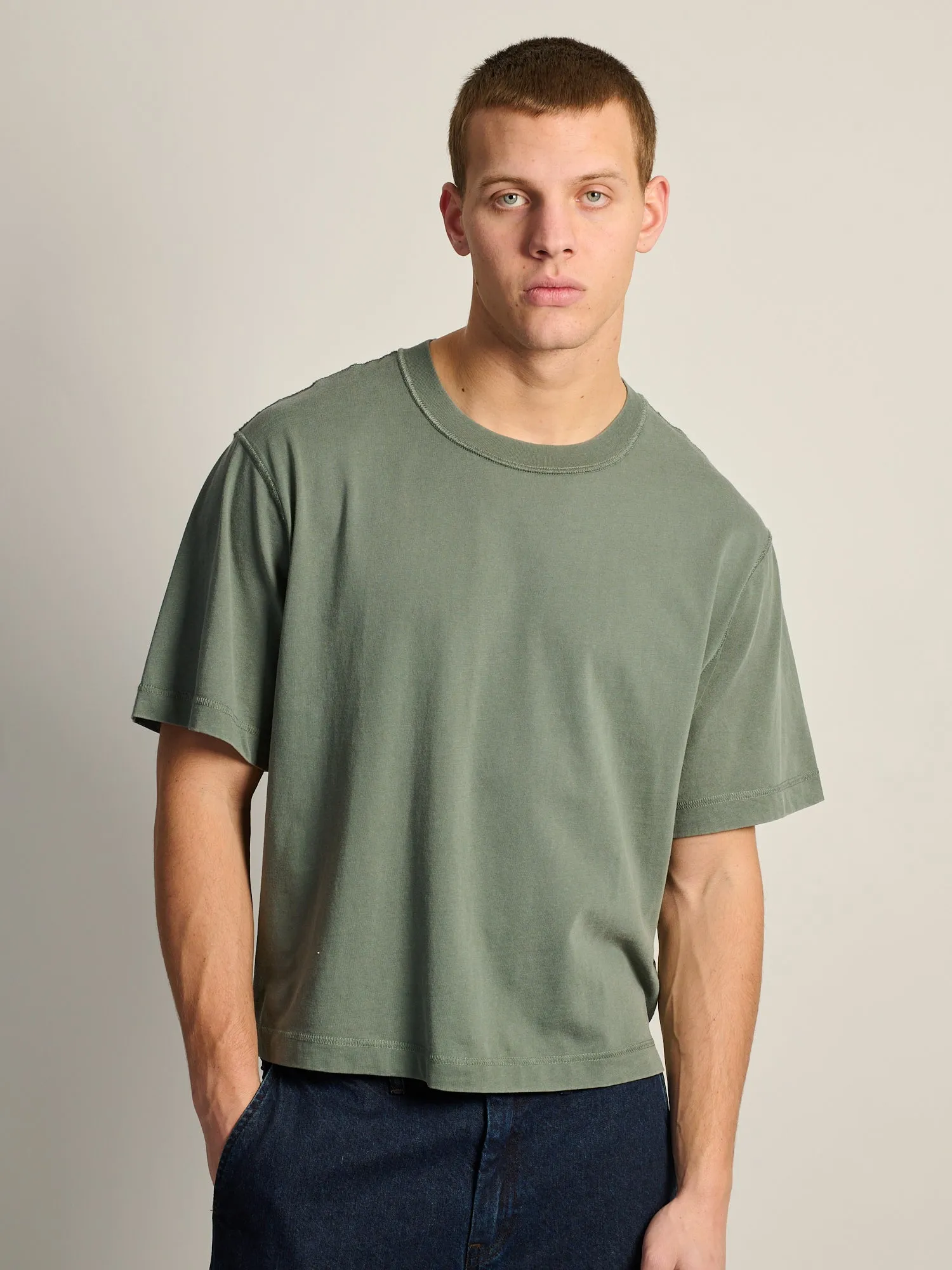 KOLBY SHORT CUT VINTAGE TEE - GREEN sold by Boathouse