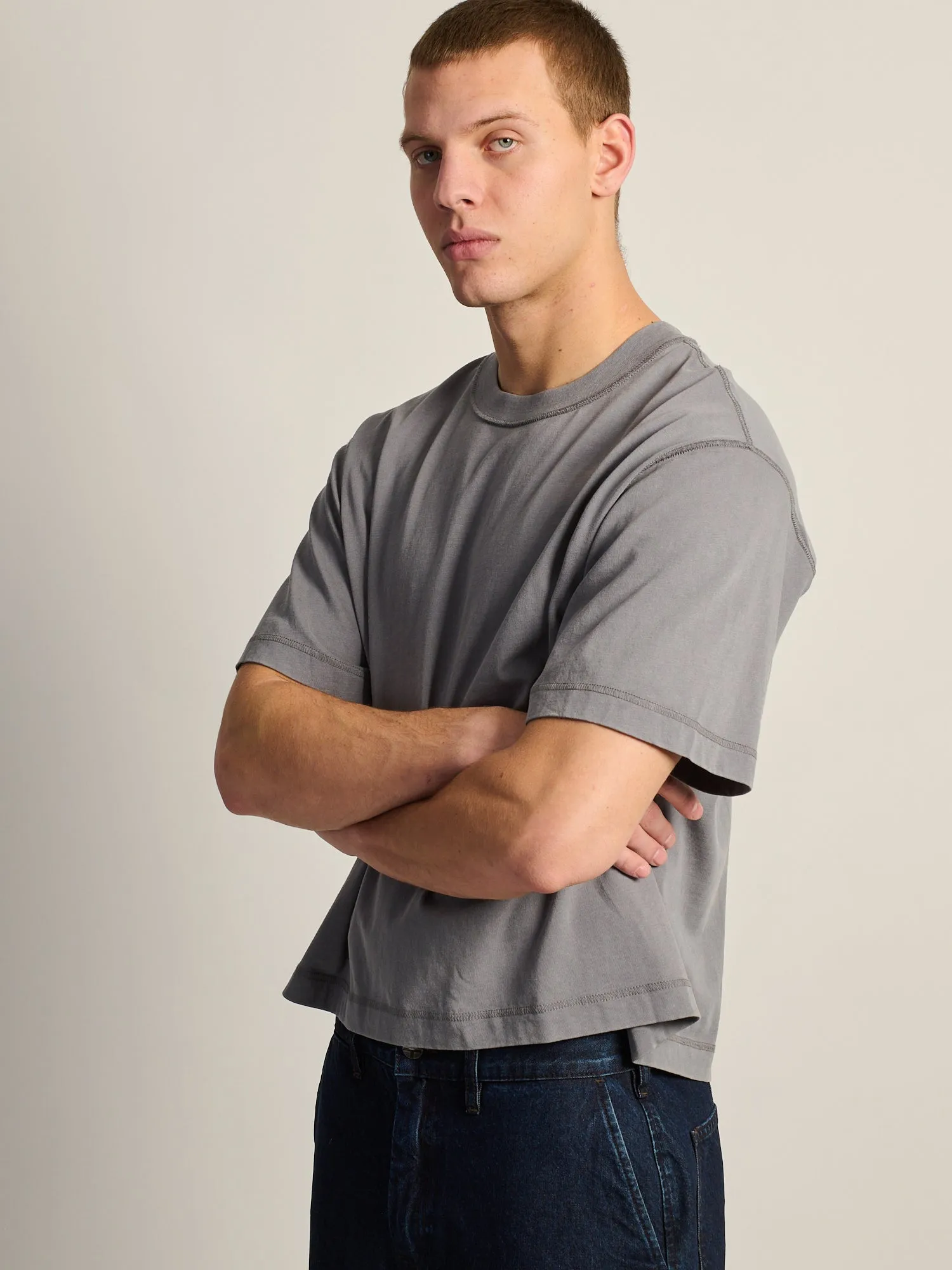 KOLBY SHORT CUT VINTAGE TEE - CHARCOAL sold by Boathouse product image thumbnail 3