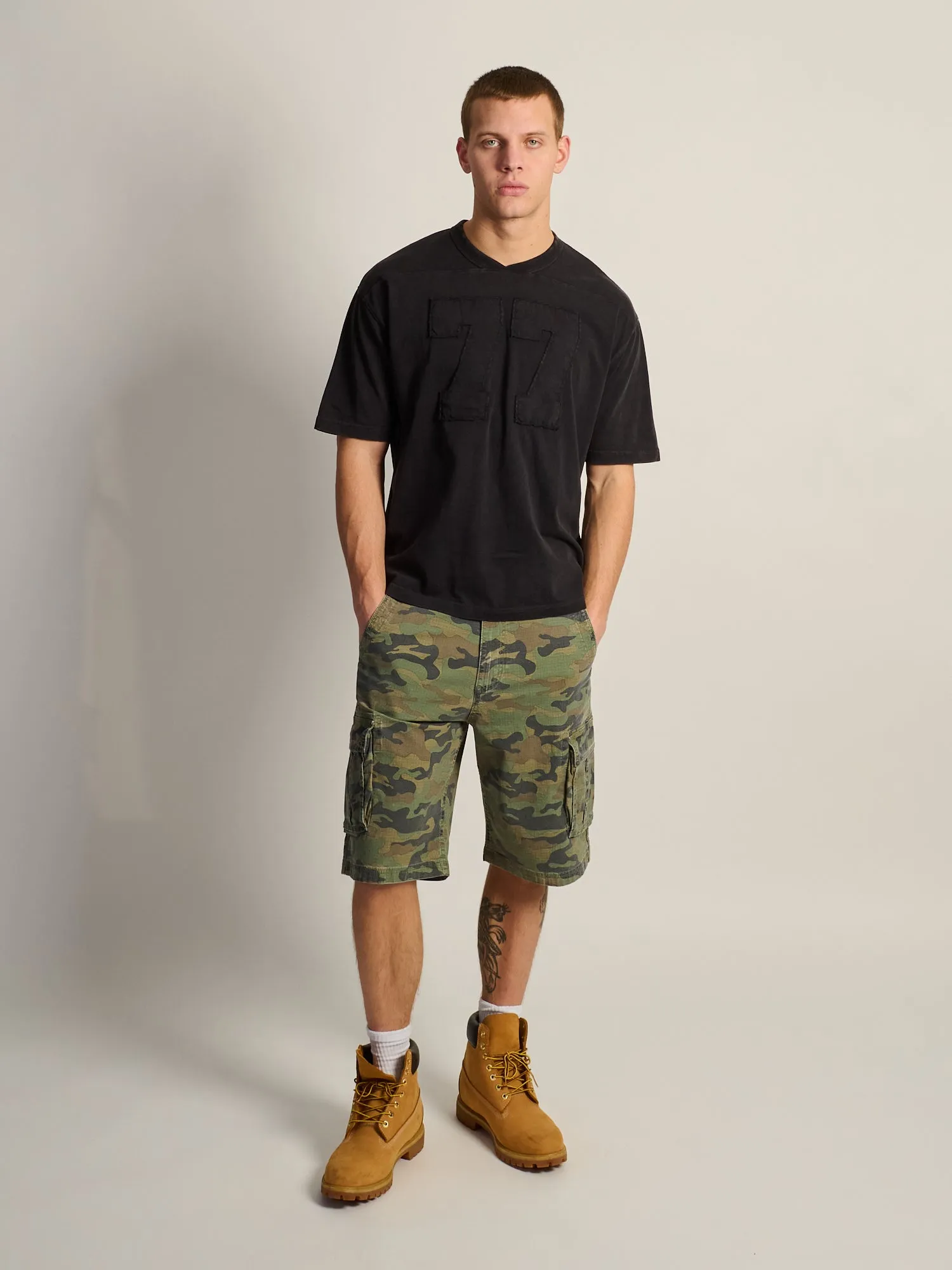KOLBY LOOSE FIT FOOTBALL TEE - BLACK sold by Boathouse product image thumbnail 2