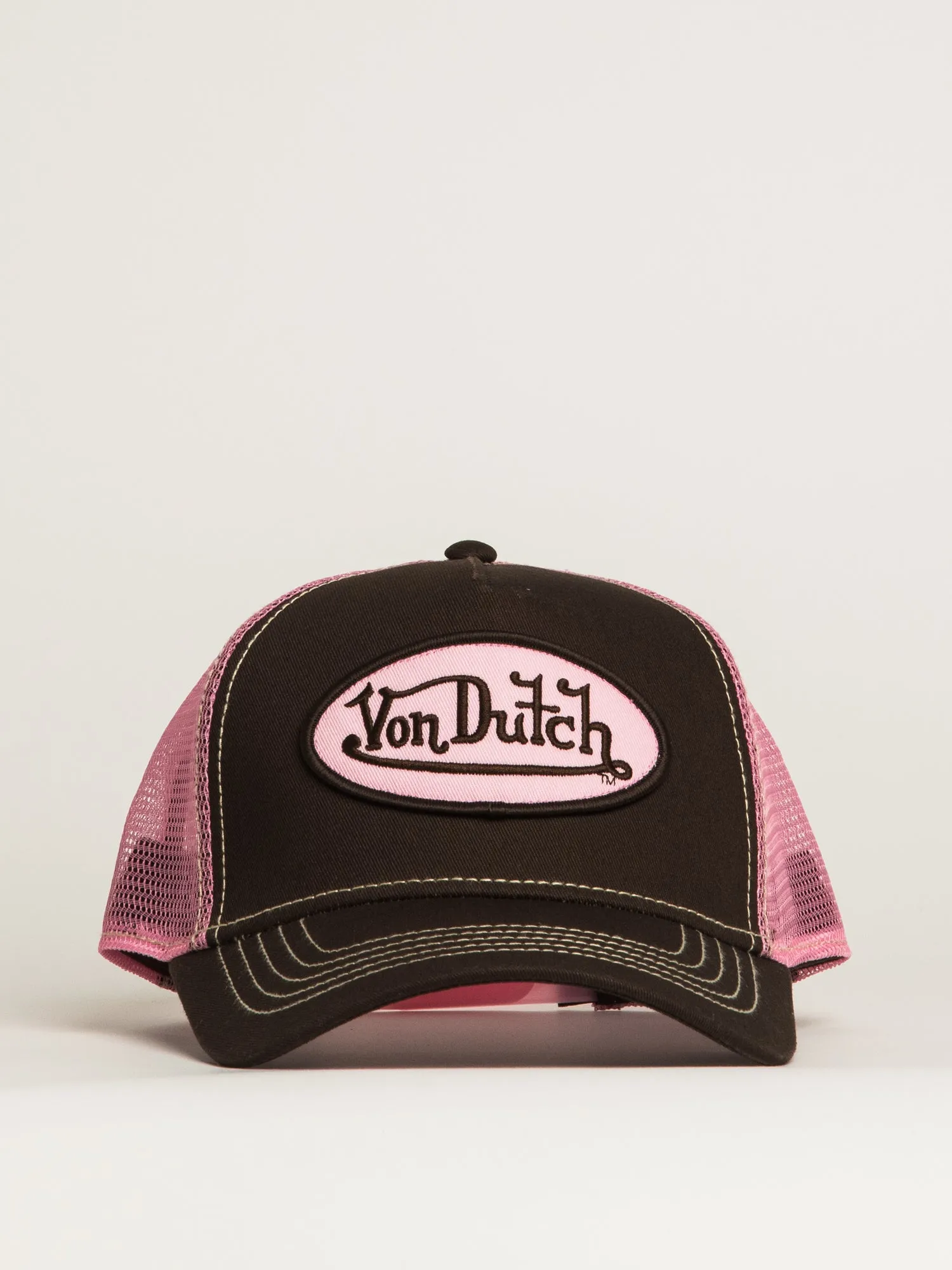 VON DUTCH STAPLE TRUCKER HAT - BLACK PINK sold by Boathouse product image thumbnail 3