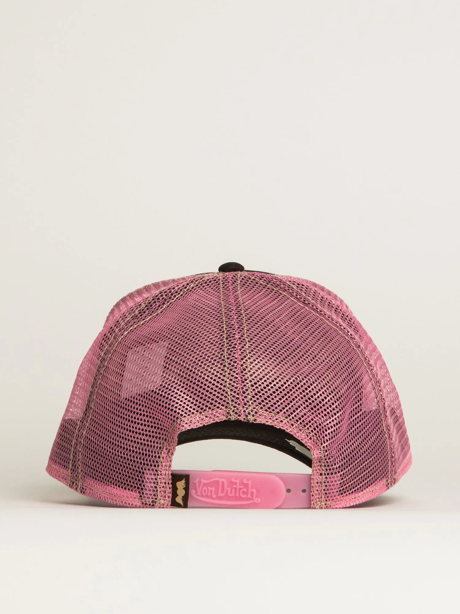 VON DUTCH STAPLE TRUCKER HAT - BLACK PINK sold by Boathouse product image thumbnail 4