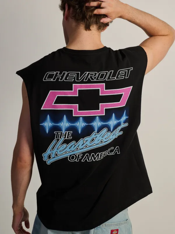 CHEVY HEARTBEAT MUSCLE TANK made by Boathouse