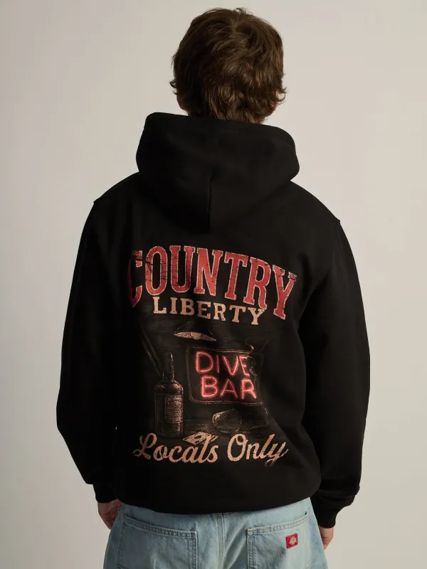 COUNTRY LIBERTY LOCALS ONLY PULLOVER HOODIE made by Boathouse