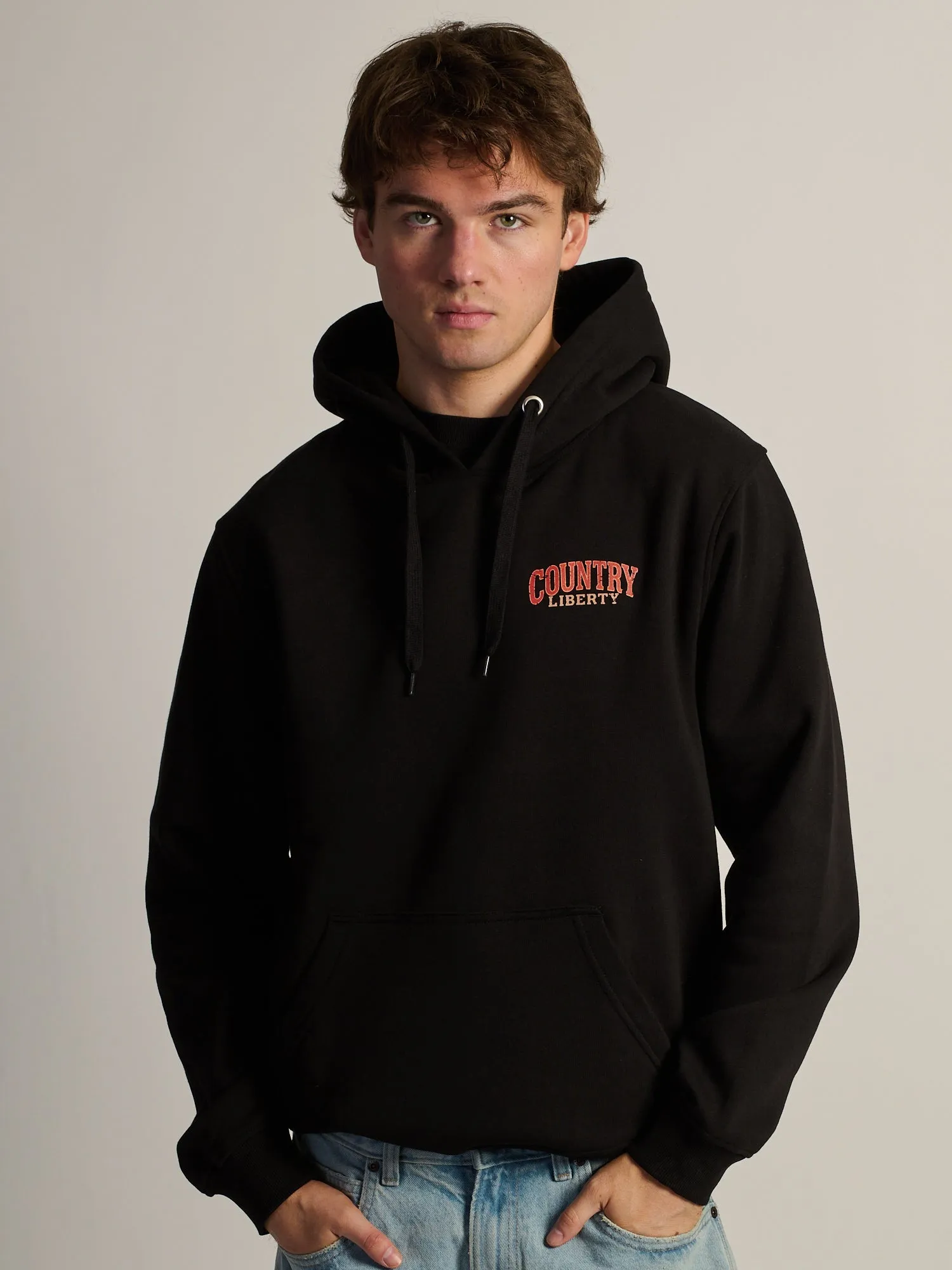 COUNTRY LIBERTY LOCALS ONLY PULLOVER HOODIE sold by Boathouse product image thumbnail 3