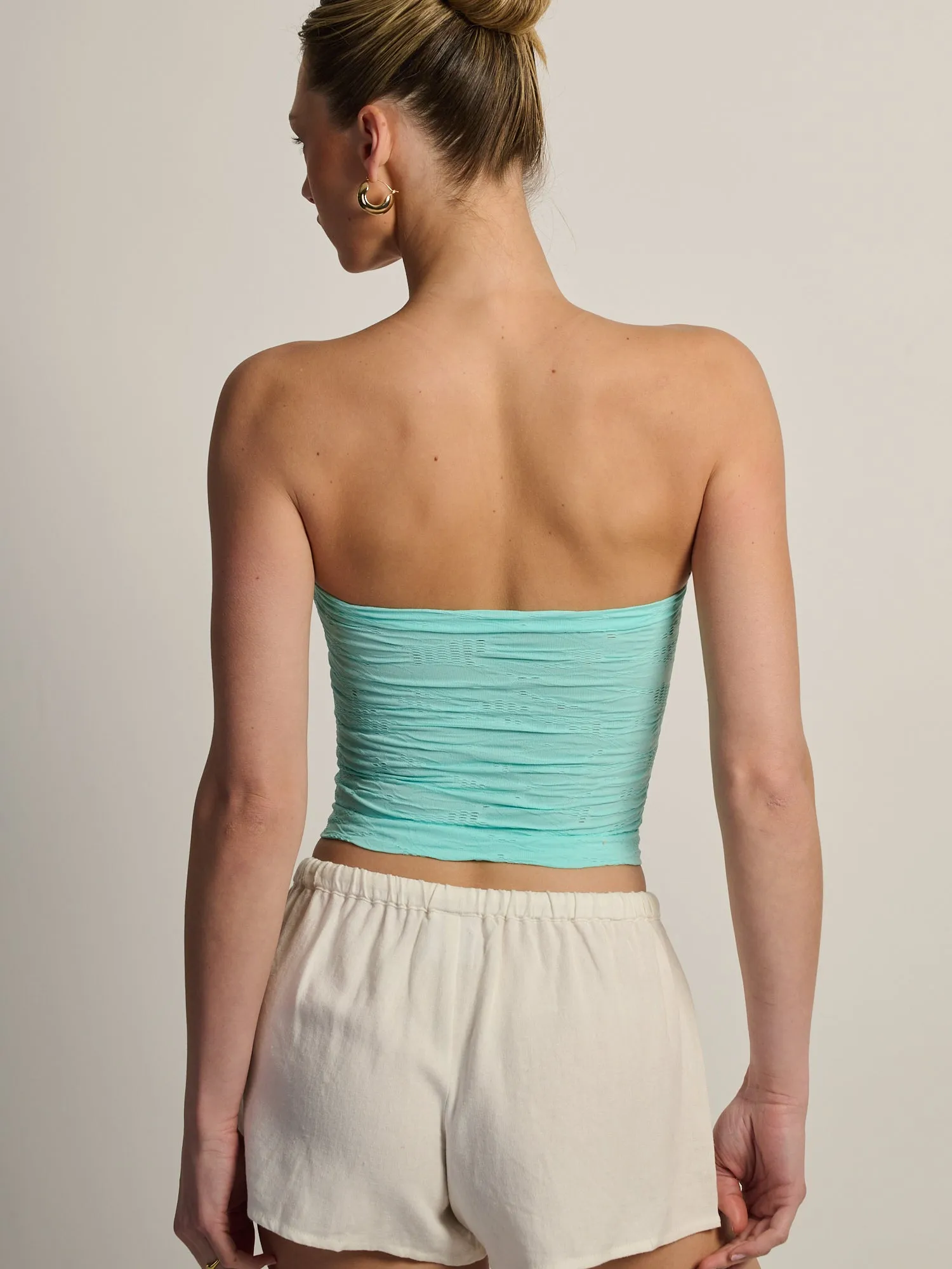 HARLOW SIENNA TUBE TOP - AQUA sold by Boathouse product image thumbnail 4