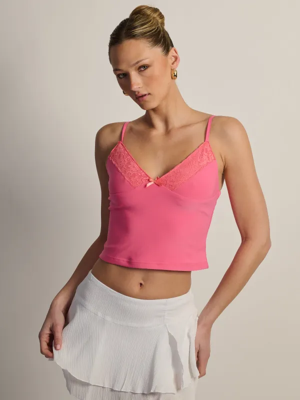 HARLOW TYLA TANK - HOT PINK made by Harlow