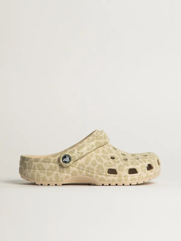 WOMENS CROCS CLASSIC GRAPHIC CLOG - LEOPARD made by Crocs