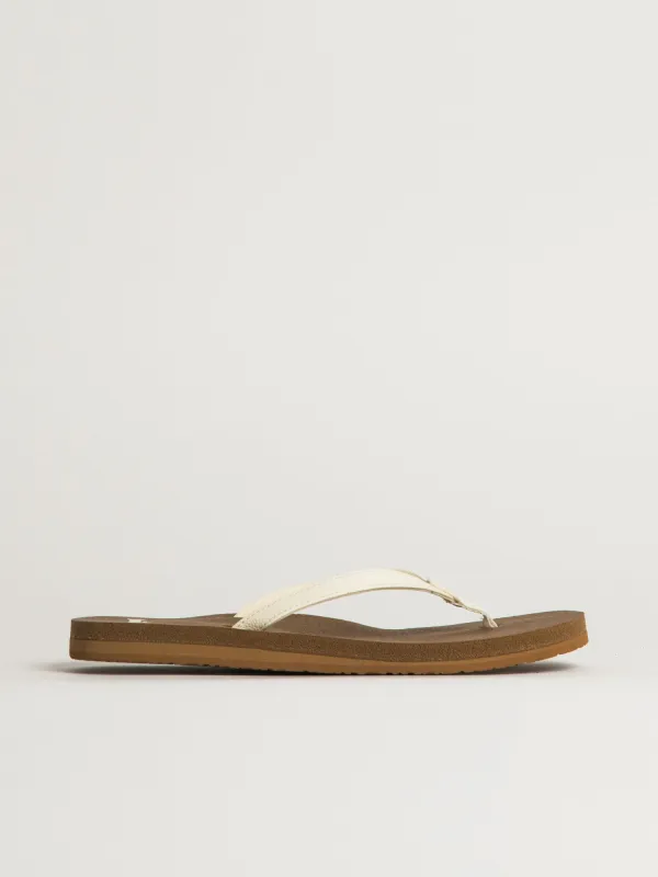 WOMENS SANUK YOGA JOY II SANDALS - WHITE made by Sanuk