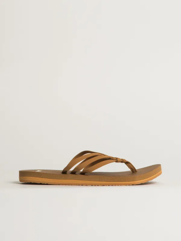 WOMENS SANUK YOGA SANDY II SANDALS - TOBACCO BROWN made by Sanuk