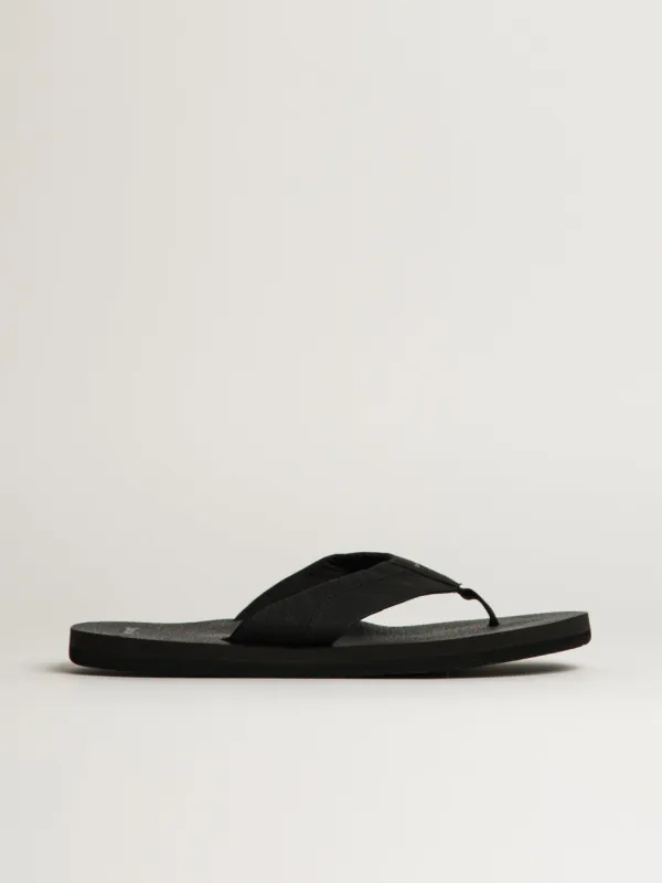 MENS SANUK BEER COZY IV SANDALS - BLACK made by Sanuk