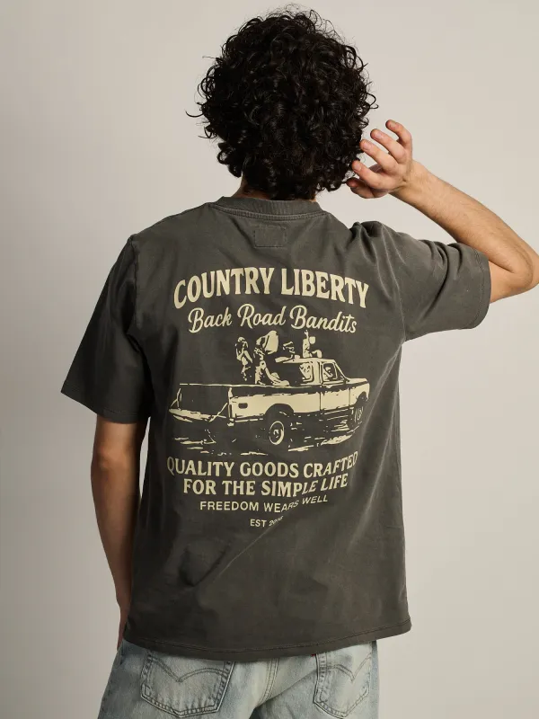 COUNTRY LIBERTY BACK ROAD BANDITS T-SHIRT made by Boathouse