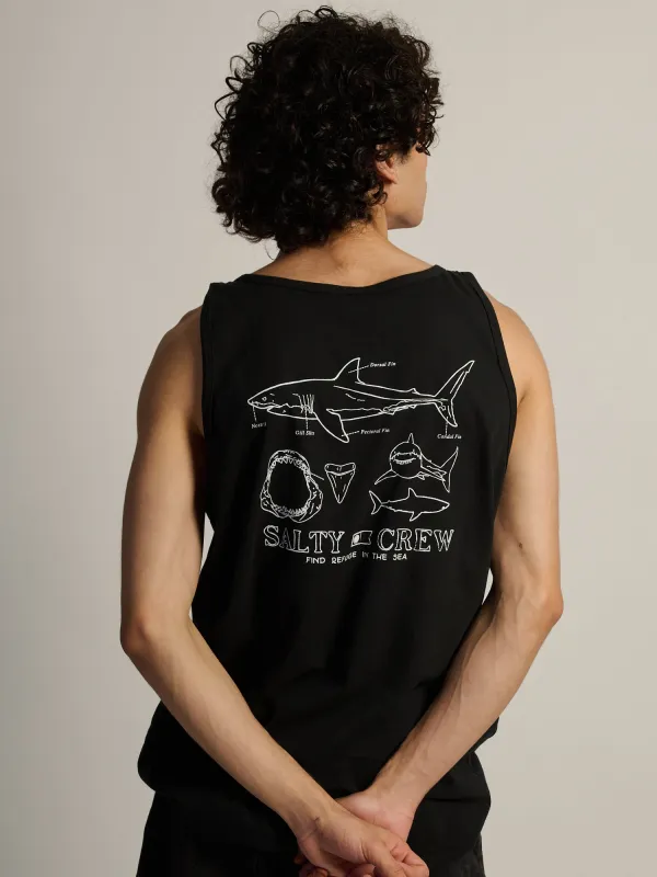 SALTY CREW GREAT WHITE TANK - BLACK made by Salty Crew