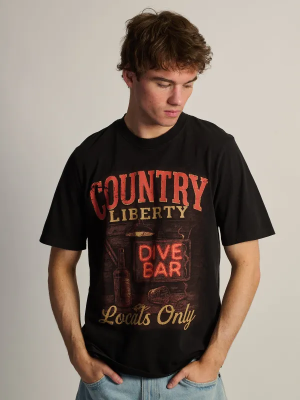COUNTRY LIBERTY LOCALS ONLY T-SHIRT made by Boathouse