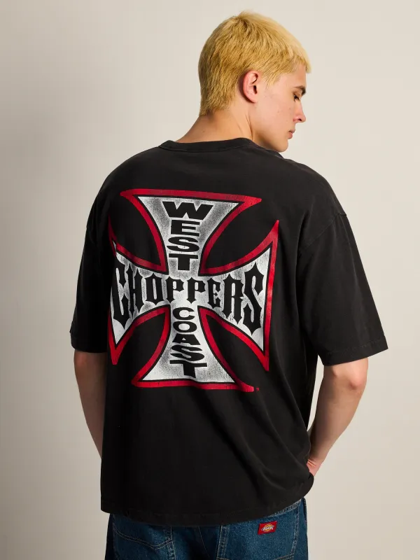 WEST COAST CHOPPERS VINTAGE FOOTBALL T-SHIRT made by West Coast Choppers