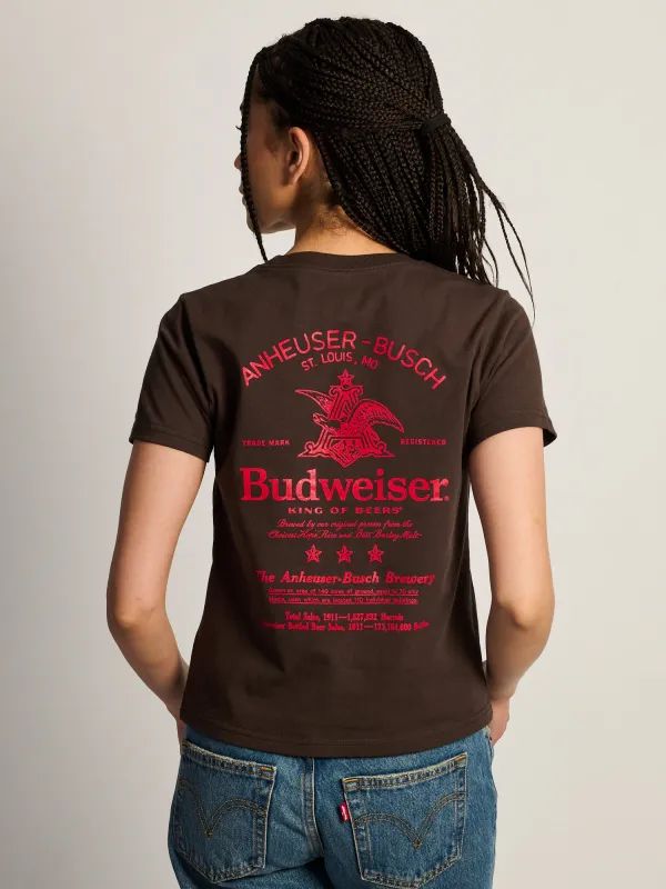 BUDWEISER SCRIPT BOXY TEE made by Budweiser