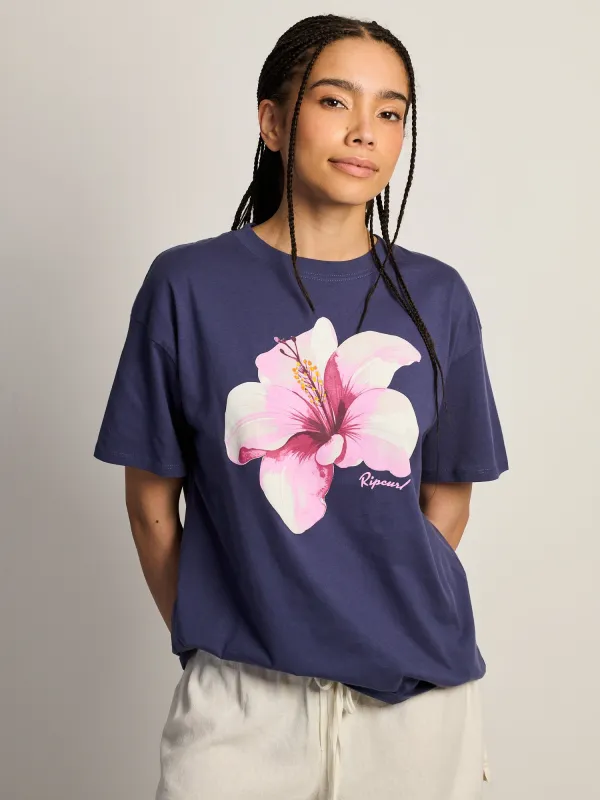 RIP CURL HIBISCUS RELAXED TEE made by Ripcurl