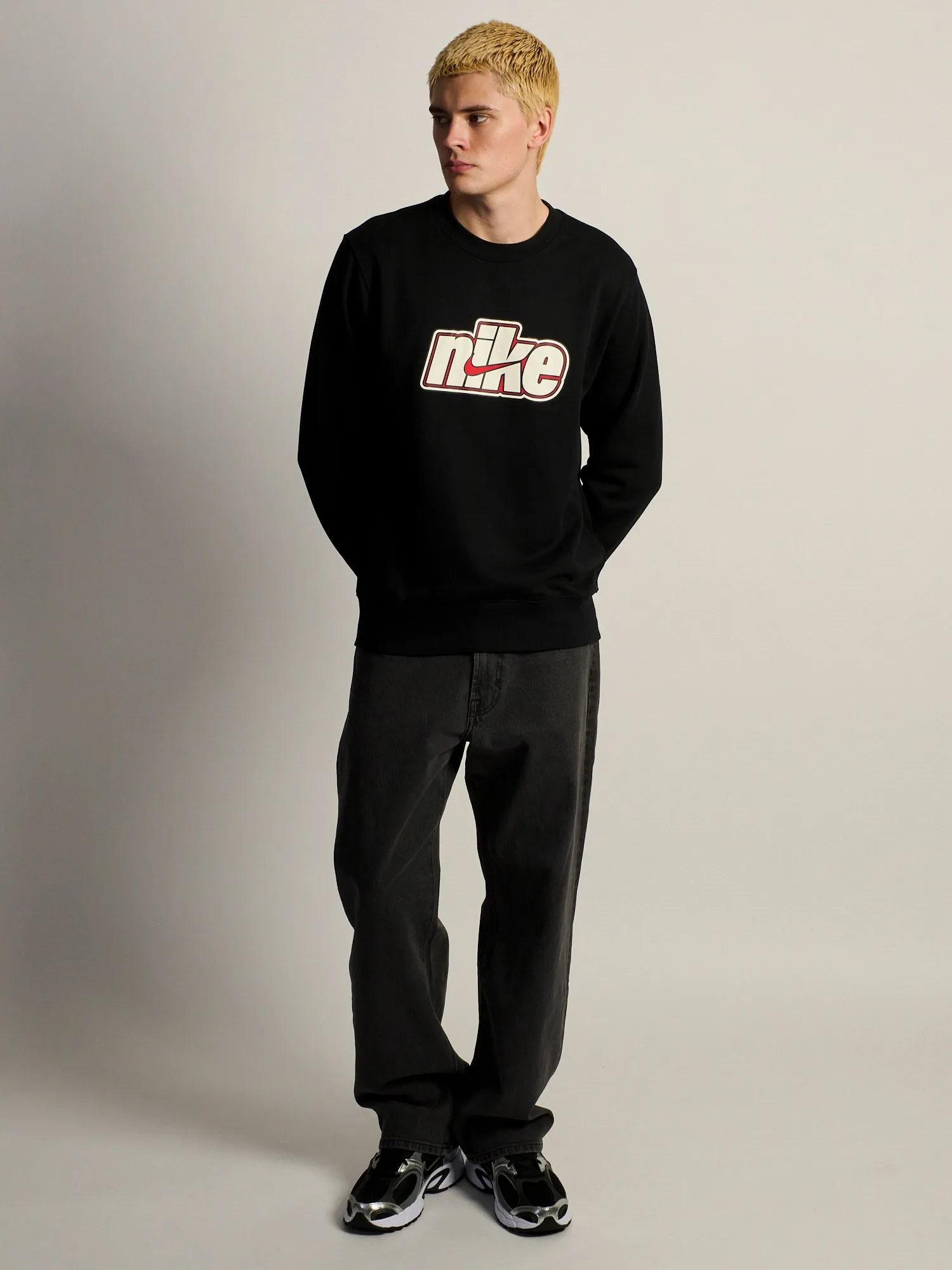 NIKE FIT CREWNECK - BLACK sold by Boathouse product image thumbnail 2