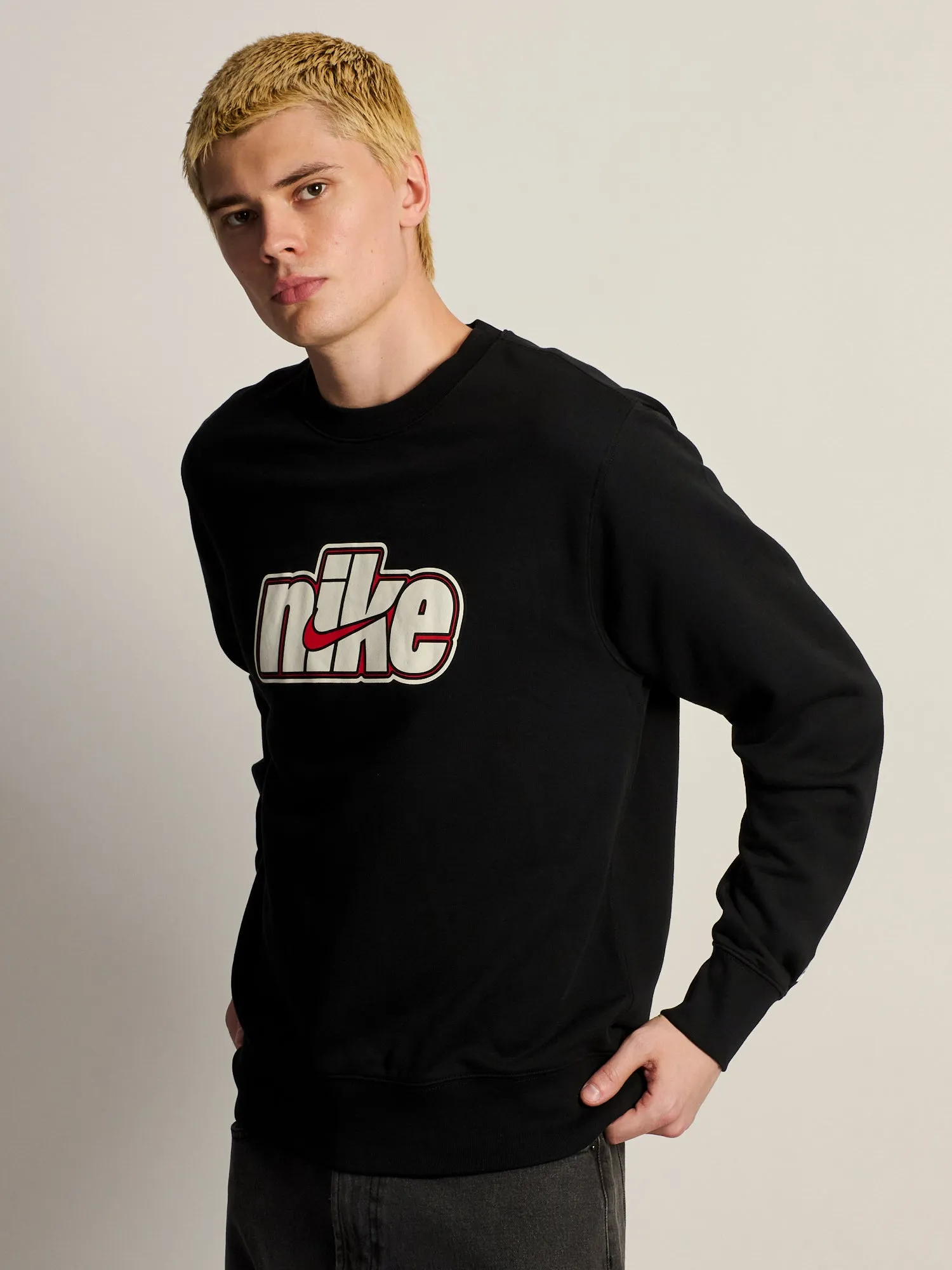 NIKE FIT CREWNECK - BLACK sold by Boathouse product image thumbnail 3