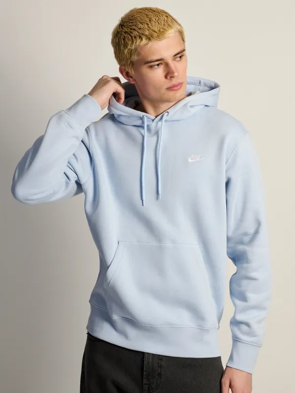NIKE SPORTSWEAR CLUB PULL OVER HODDIE - BLUE made by Nike