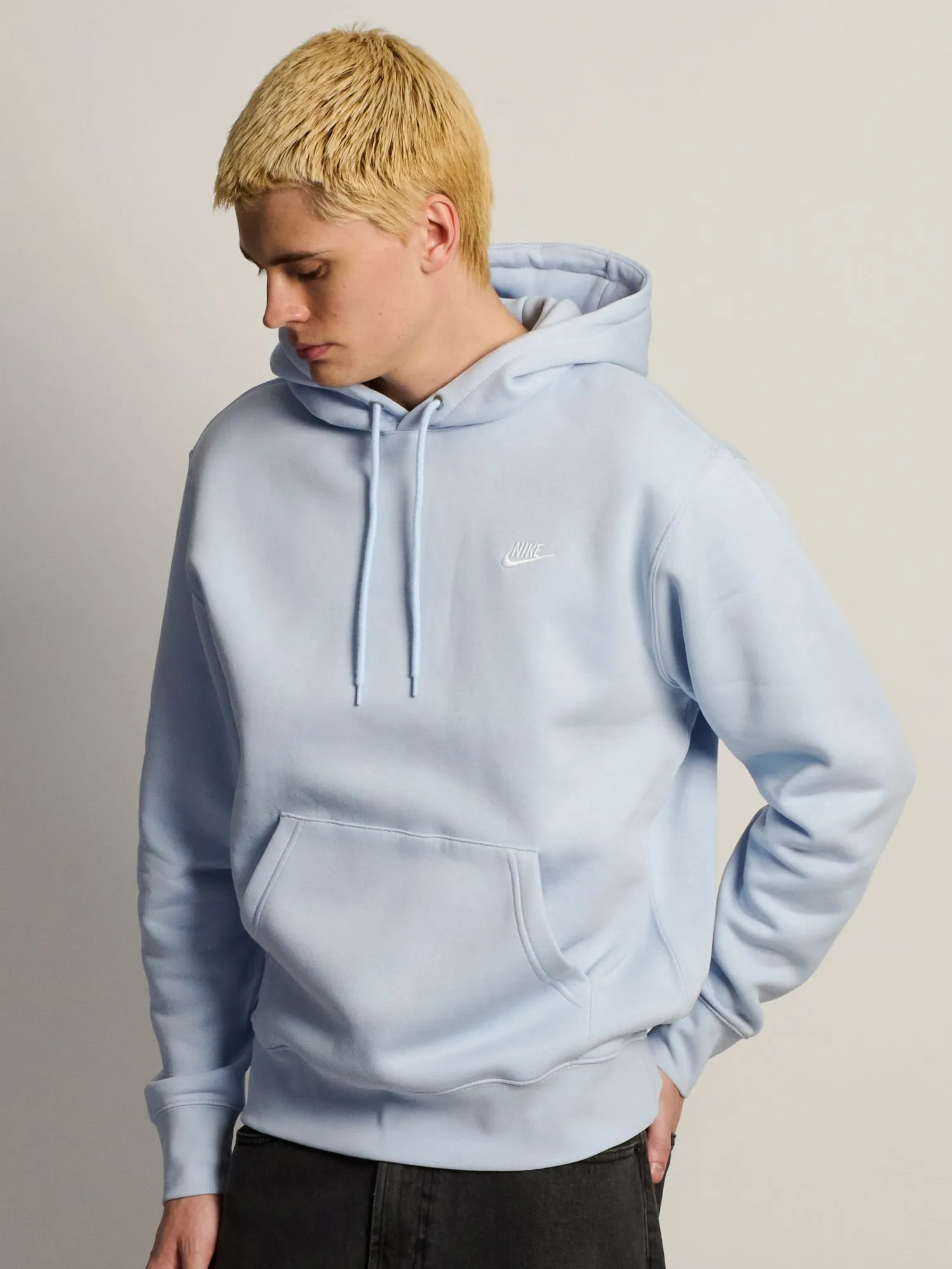 NIKE SPORTSWEAR CLUB PULL OVER HODDIE - BLUE sold by Boathouse product image thumbnail 3