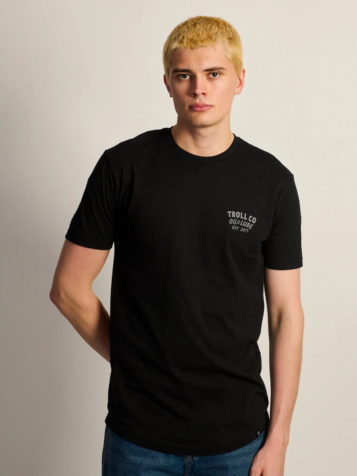 TROLL CO. LUBE DUDE T-SHIRT - BLACK sold by Boathouse product image thumbnail 3