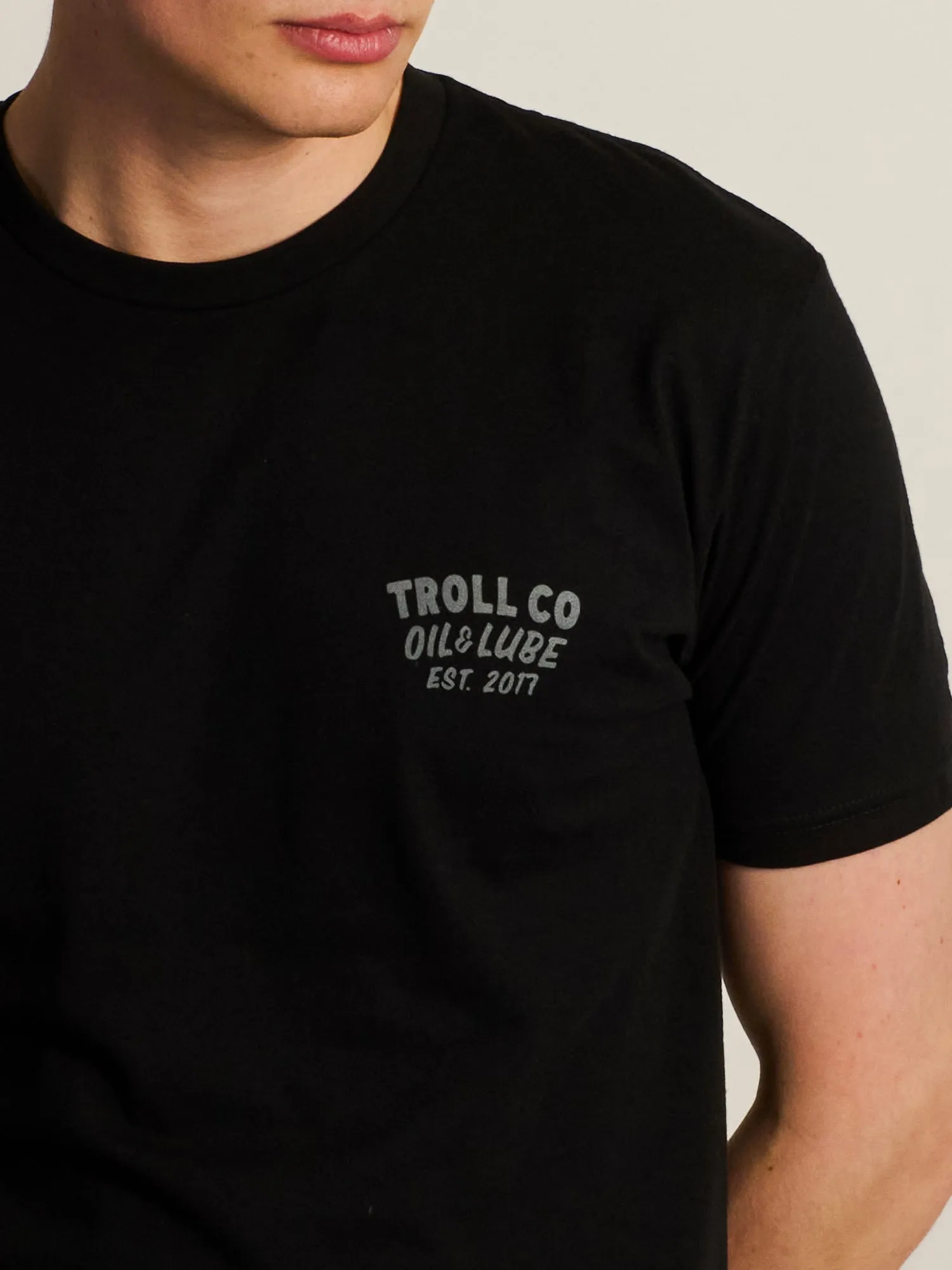TROLL CO. LUBE DUDE T-SHIRT - BLACK sold by Boathouse product image thumbnail 4