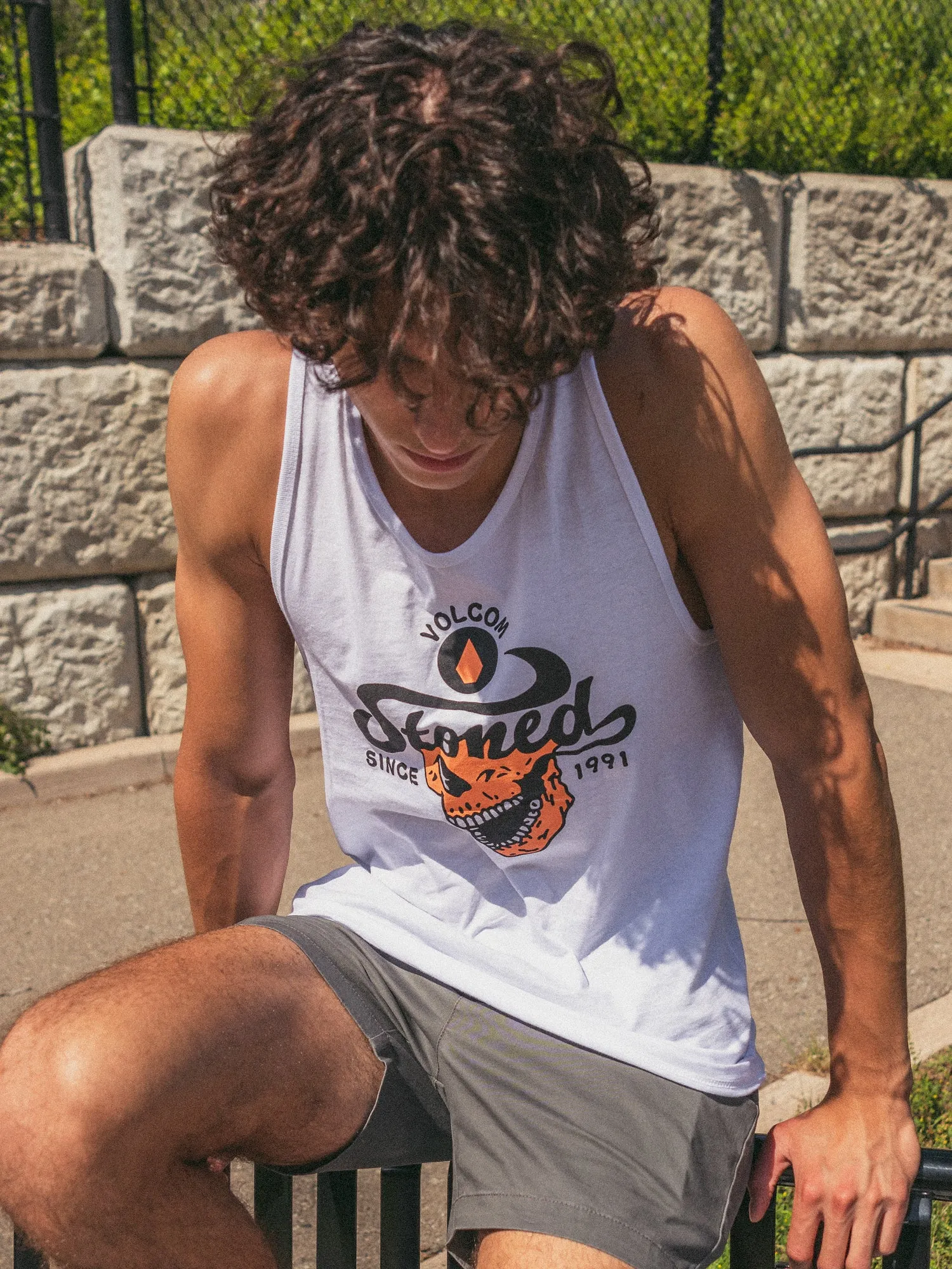 VOLCOM STONED 2 THE BONE TANK - CLEARANCE sold by Boathouse