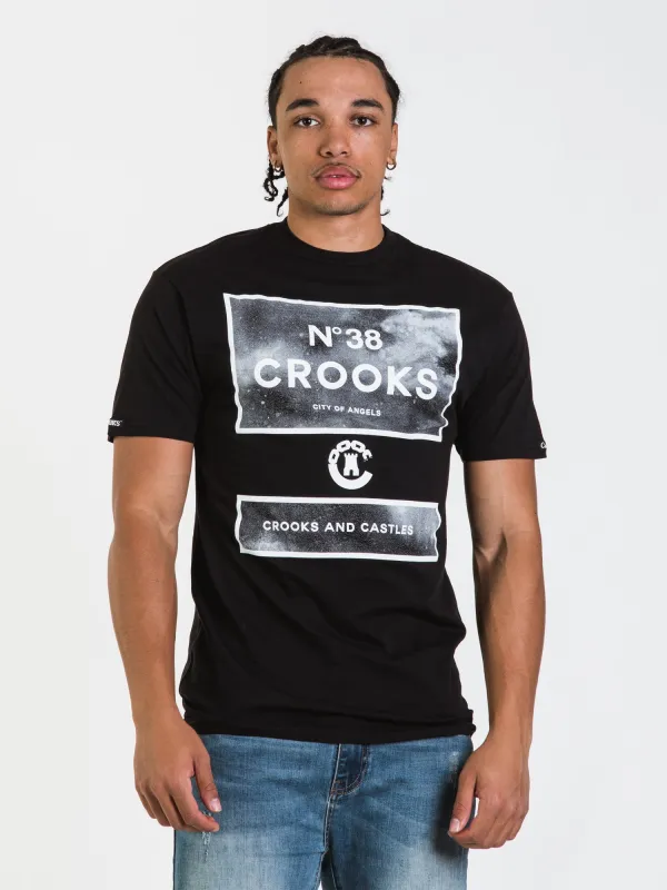 CROOKS & CASTLES KLEPTO DUST T-SHIRT - CLEARANCE made by Crooks & Castles
