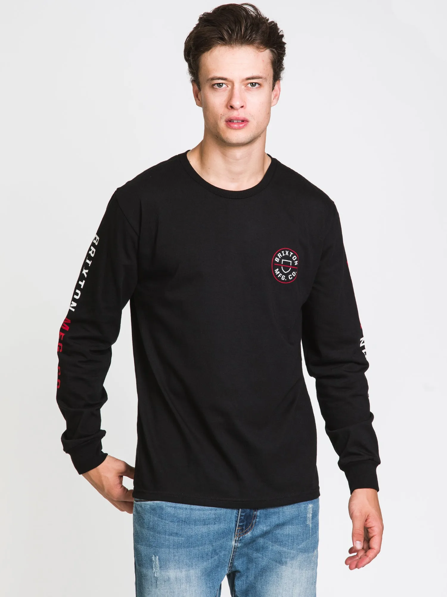 BRIXTON CREST LONG SLEEVE TEE - CLEARANCE sold by Boathouse