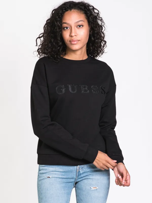 GUESS TONAL EMBROIDERED CREW  - CLEARANCE made by Guess