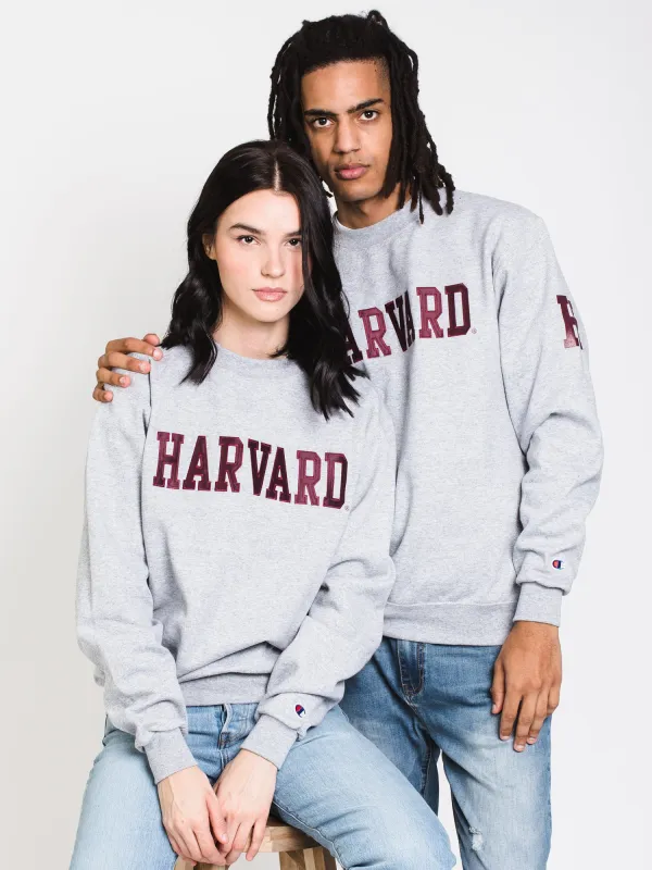 CHAMPION ECO POWERBLEND HARVARD UNIVERSITY CREWNECK SWEATER  - CLEARANCE made by Champion