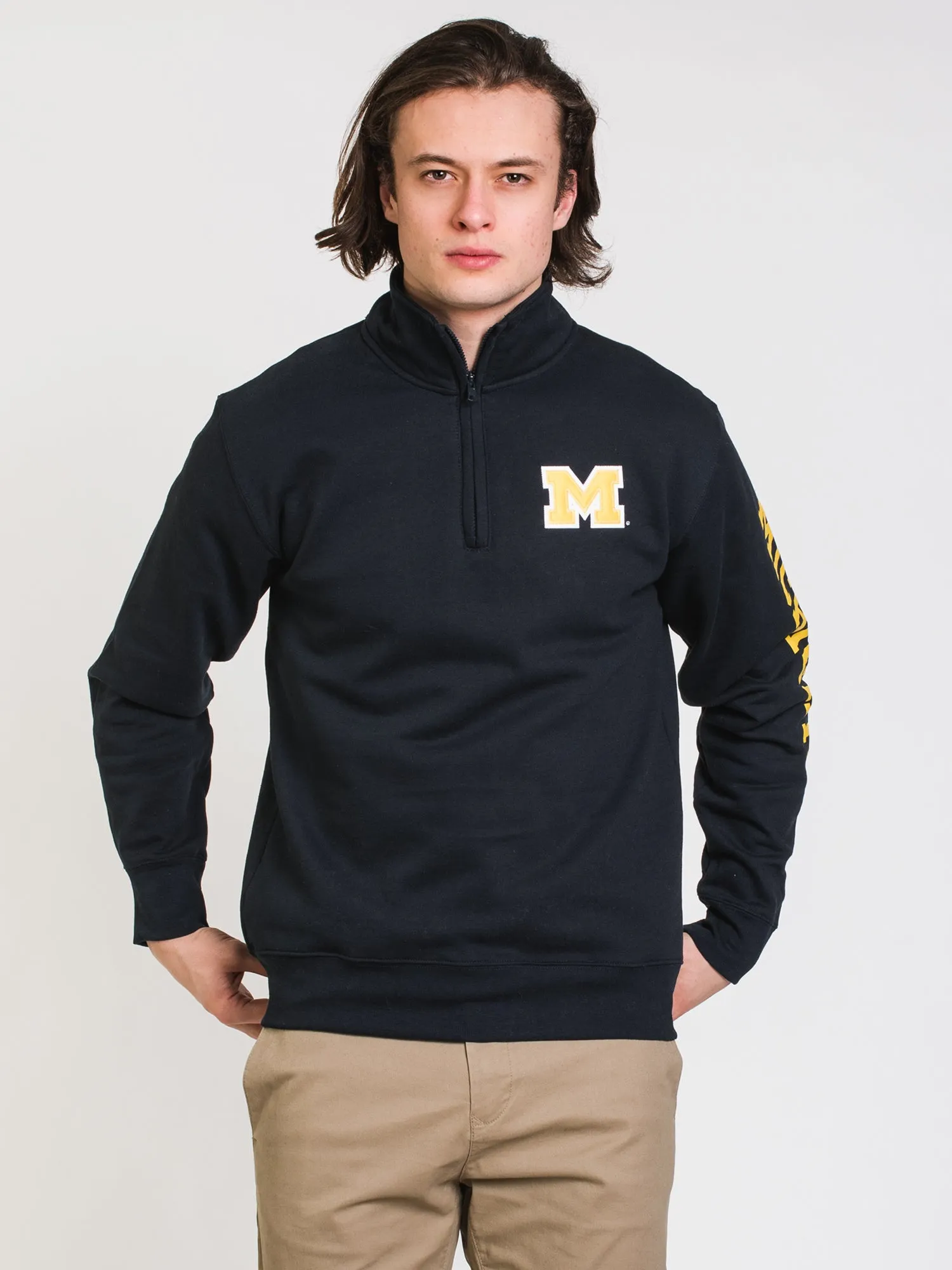 CHAMPION 1/4 ZIP MICHIGAN UNIVERSITY SWEATER - CLEARANCE sold by Boathouse