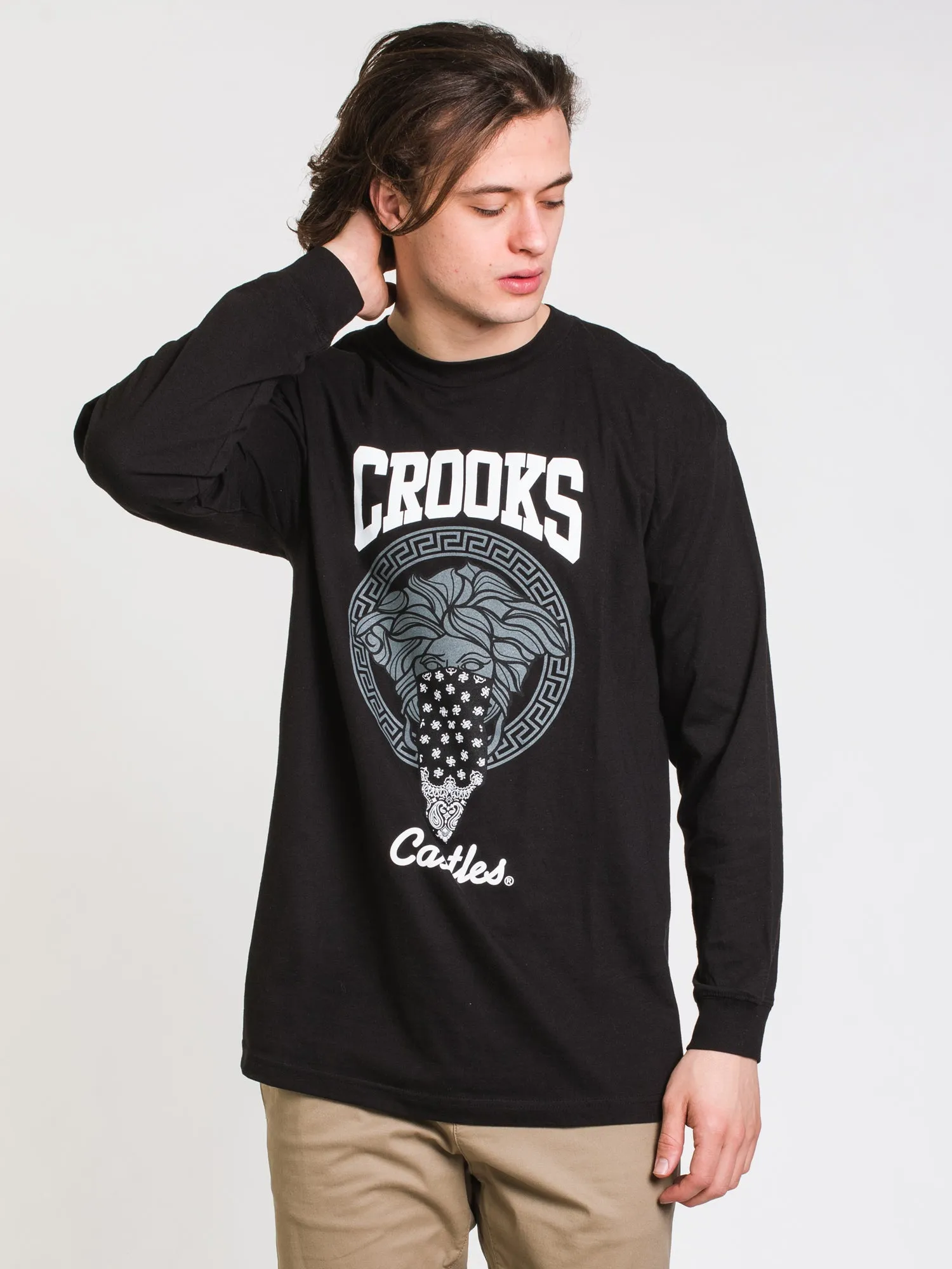 CROOKS & CASTLES BANDANA BANDIDO LONG SLEEVE TEE - CLEARANCE sold by Boathouse