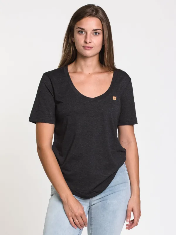 TENTREE V-NECK CORK PATCH T-SHIRT  - CLEARANCE made by tentree