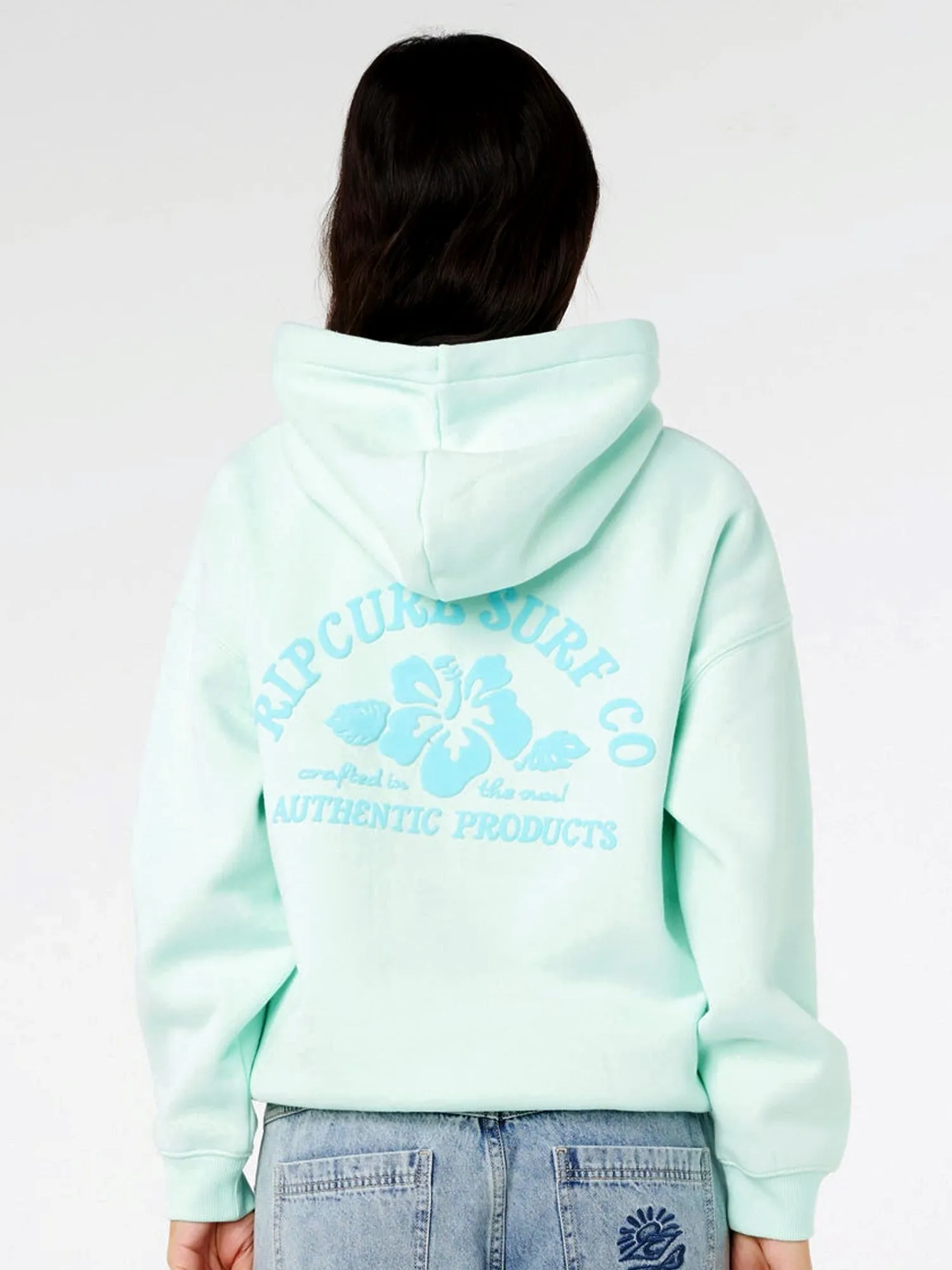 RIP CURL SURF PUFF HERITAGE HOODIE - LIGHT BLUE sold by Boathouse