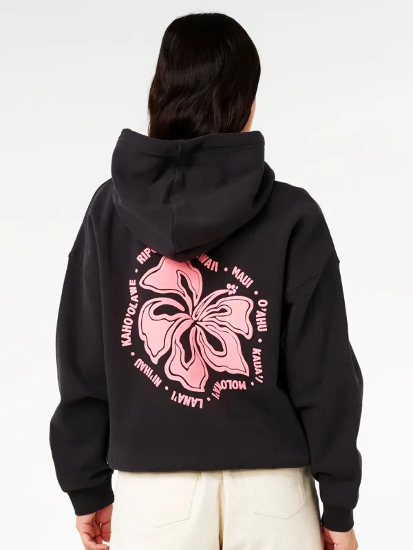 RIP CURL SURF PUFF HERITAGE HOODIE - BLACK made by Ripcurl