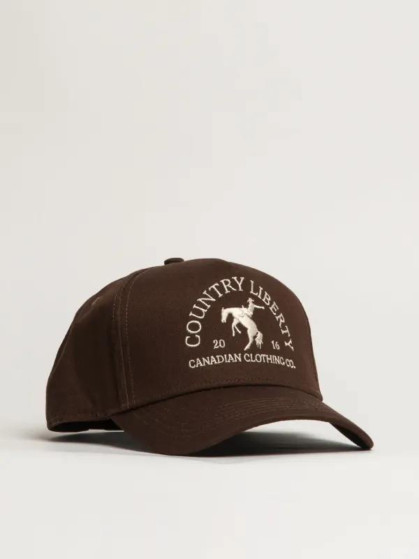 COUNTRY LIBERTY SOLID BROWN COWBOY HAT made by Boathouse