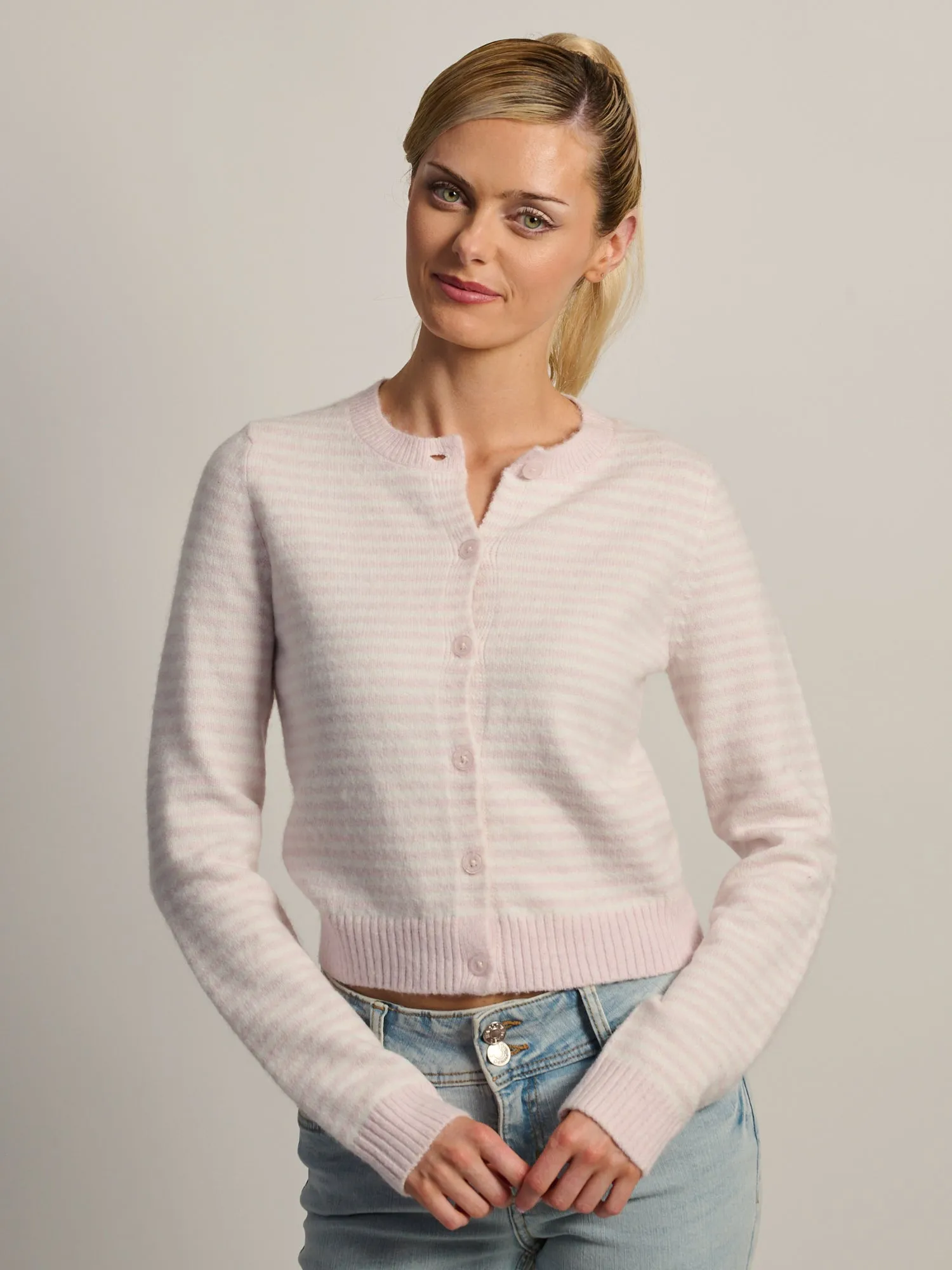 HARLOW COLLINS CARDIGAN - STRIPE sold by Boathouse