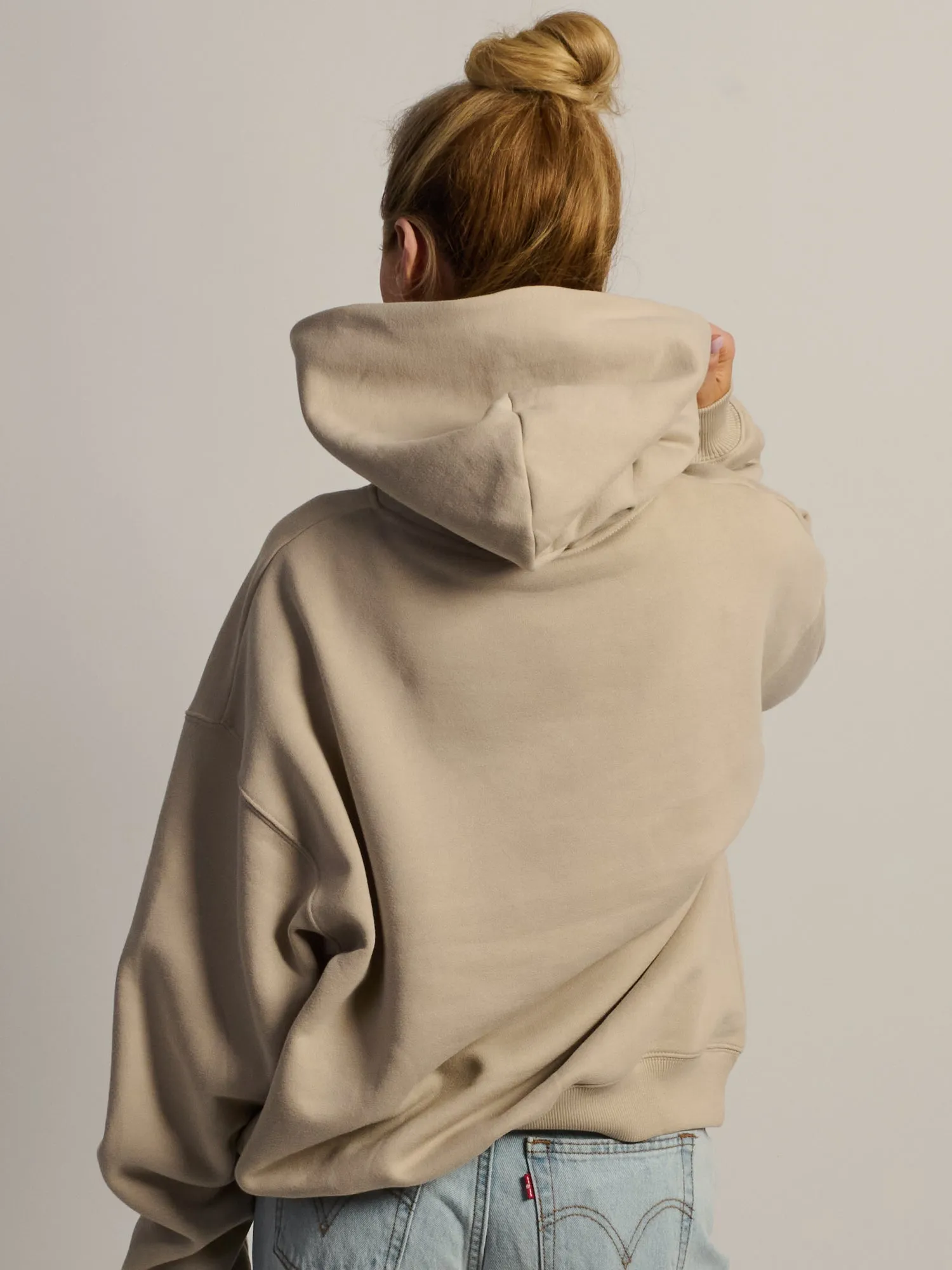 NIKE STUDIO FLEECE OVERSIZED PULL OVER HOODIE - CREAM sold by Boathouse product image thumbnail 4