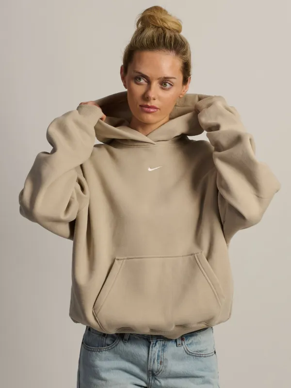 NIKE STUDIO FLEECE OVERSIZED PULL OVER HOODIE - CREAM made by Nike