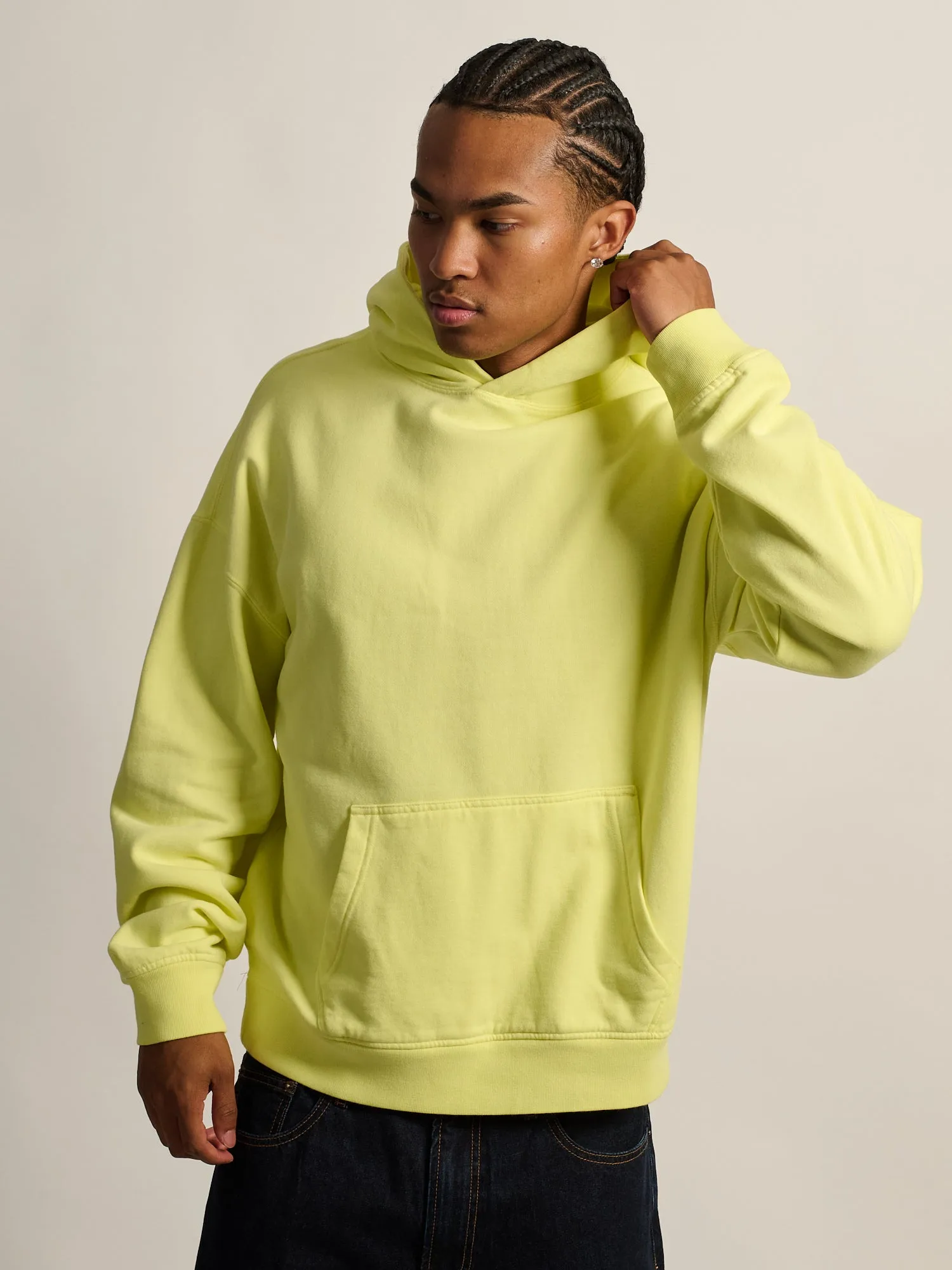 KOLBY RELAXED FIT HOODIE - YELLOW sold by Boathouse